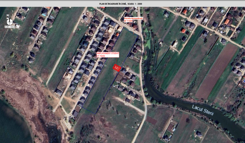 Teren intravilan cu autorizație de construcție – Comuna Berceni, 314 mp