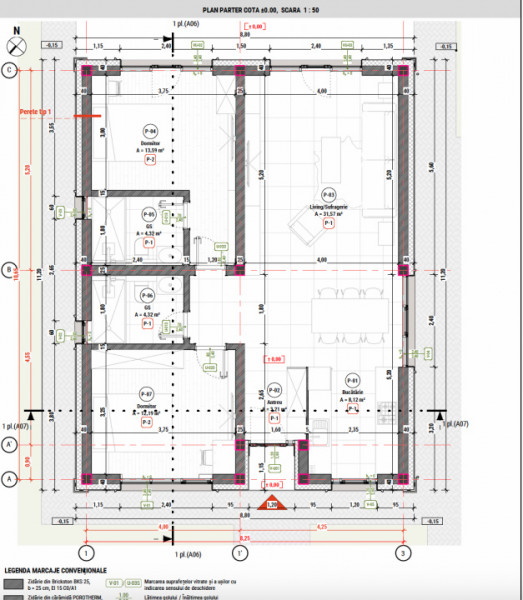 Teren intravilan cu autorizație de construcție – Comuna Berceni, 314 mp