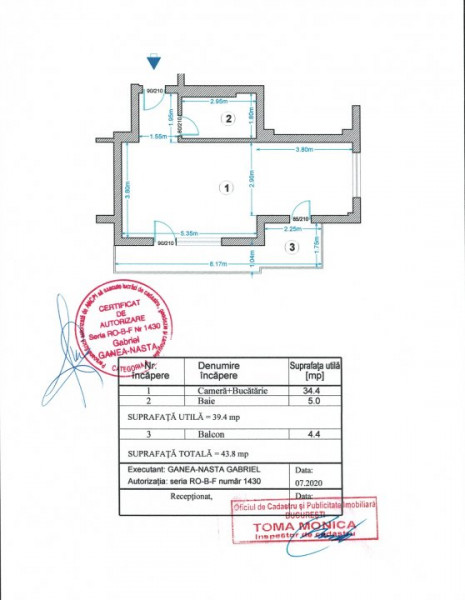 Studio cochet, gata de mutat, Aviației Biharia